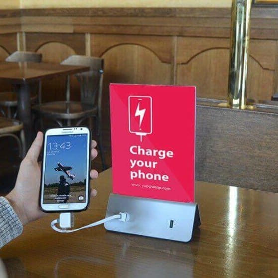 yupcharge-publicidad-cargadores estaciones de carga de móviles