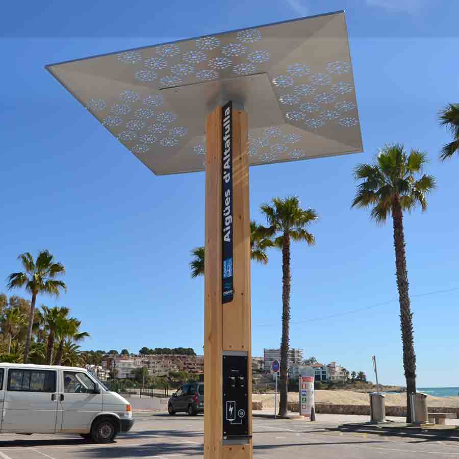 Yupcharge Cargadores energía verde para ciudades SmartFurniture Soleo Hidráulica Altafulla