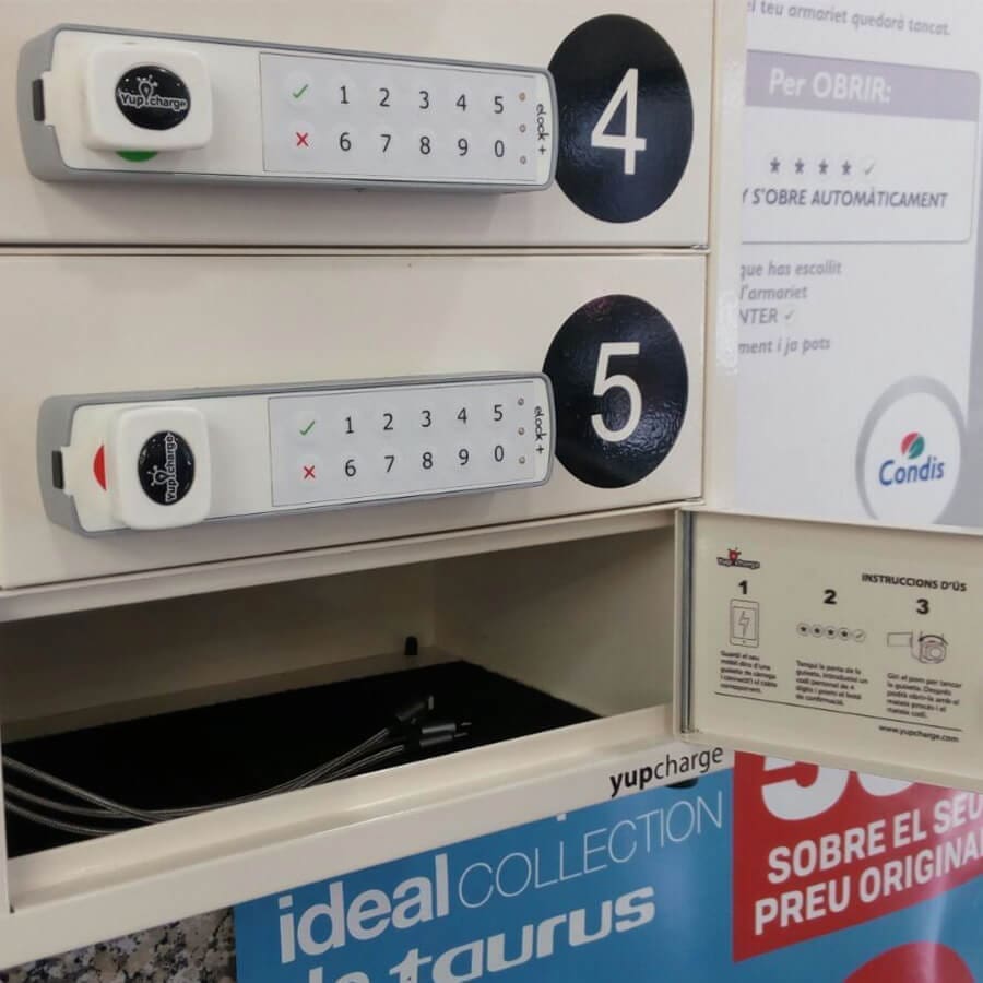 Yupcharge Cargador para móviles Taquilla de carga PopMini